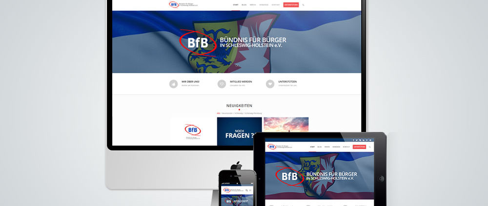 News BfB Webseite